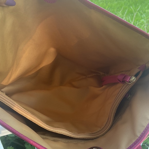 Coccinelle Codice Lavorazione No 8 Saffiano Leather Purse Pink Tote - Picture 8 of 16